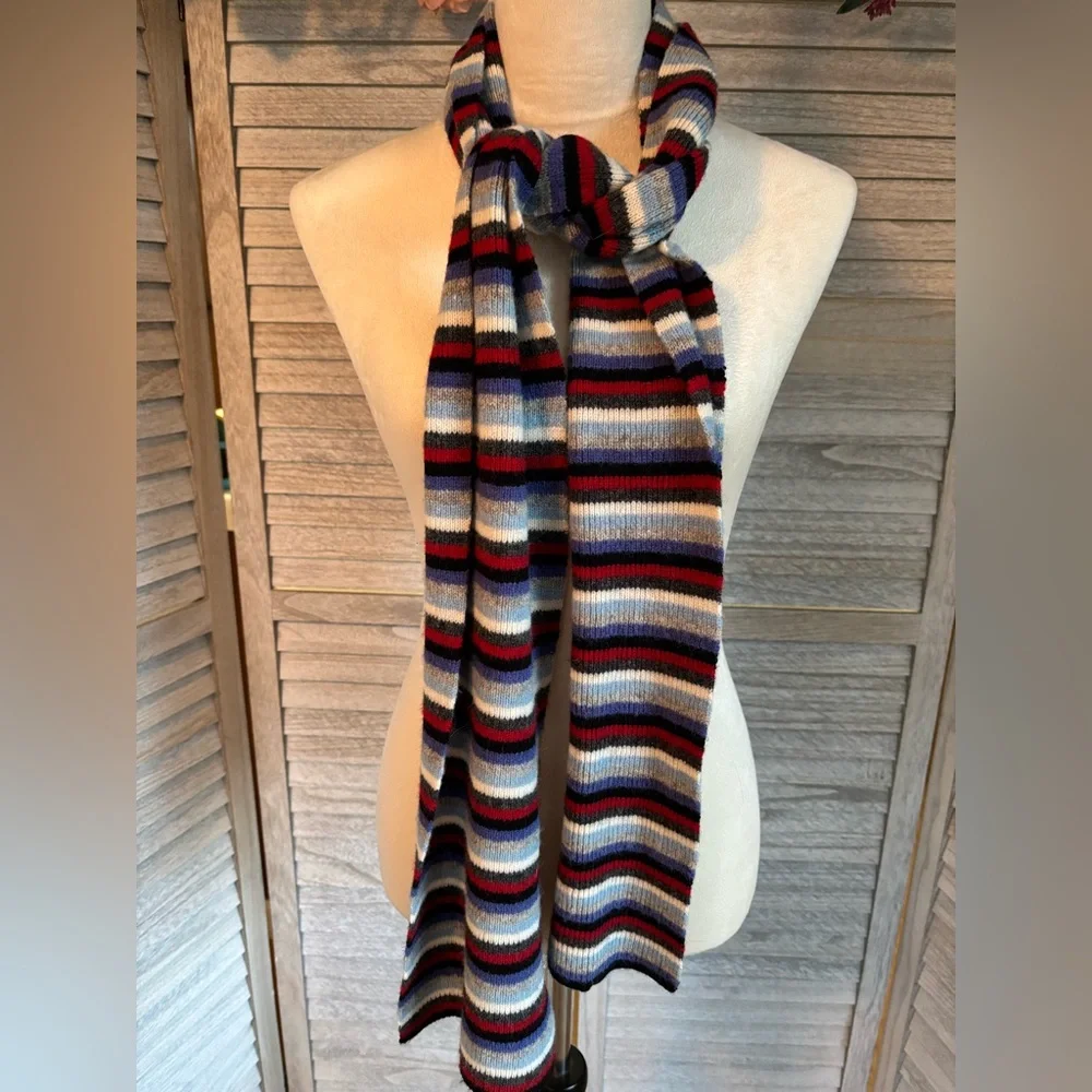 2 for 1 Offer - Winter scarfs, both multi color striped patterns, 80” & 70” long - Picture 8 of 13